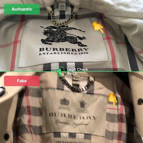 burberry brit fake vs real|identify burberry raincoat.